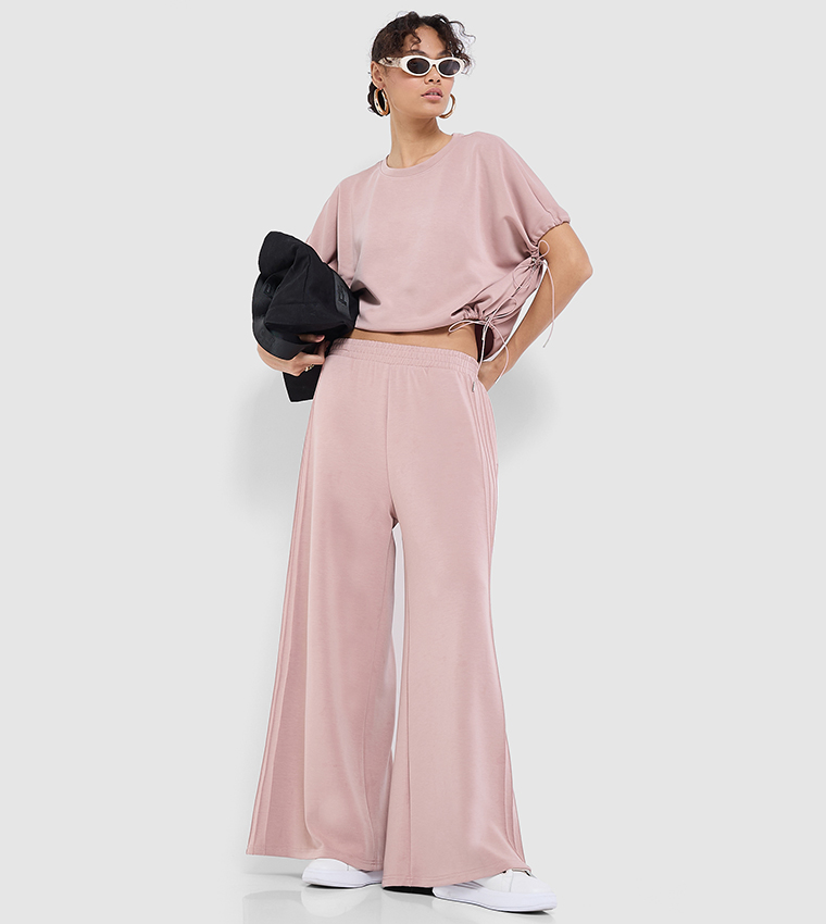 Solid Ruched Crop Top