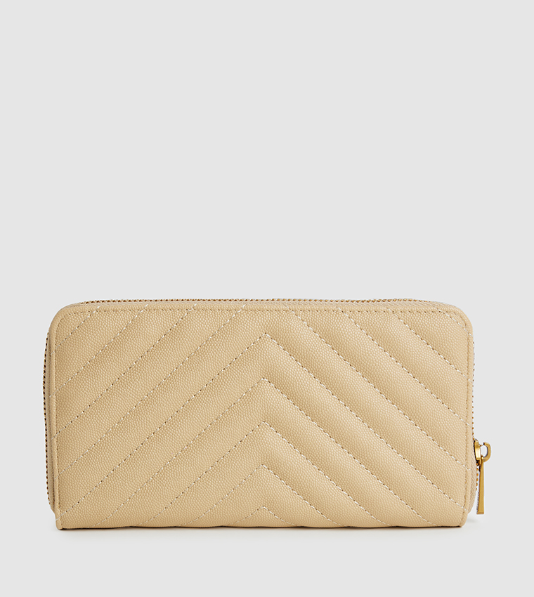 Quilted Zippered Wallet