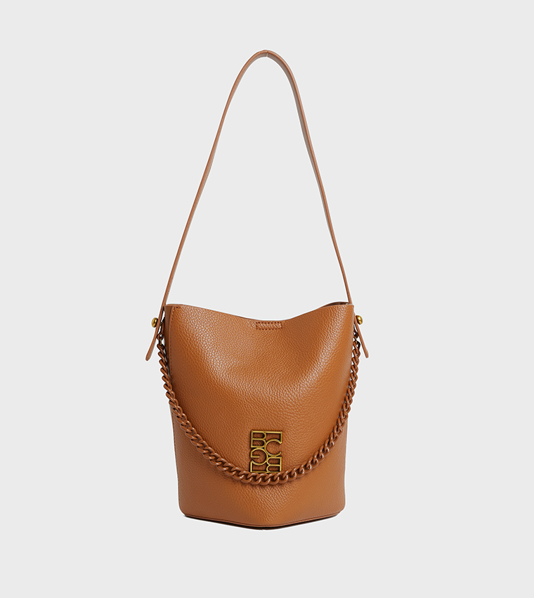 Logo Detail Bucket Bag