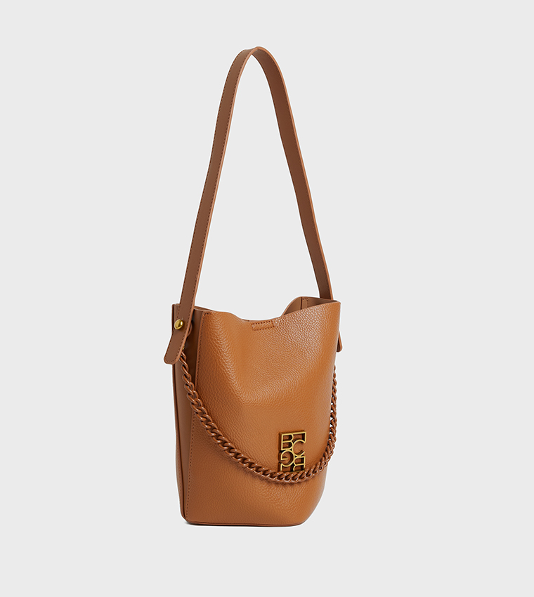Logo Detail Bucket Bag