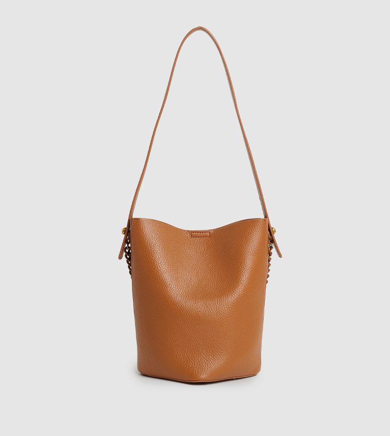 Logo Detail Bucket Bag