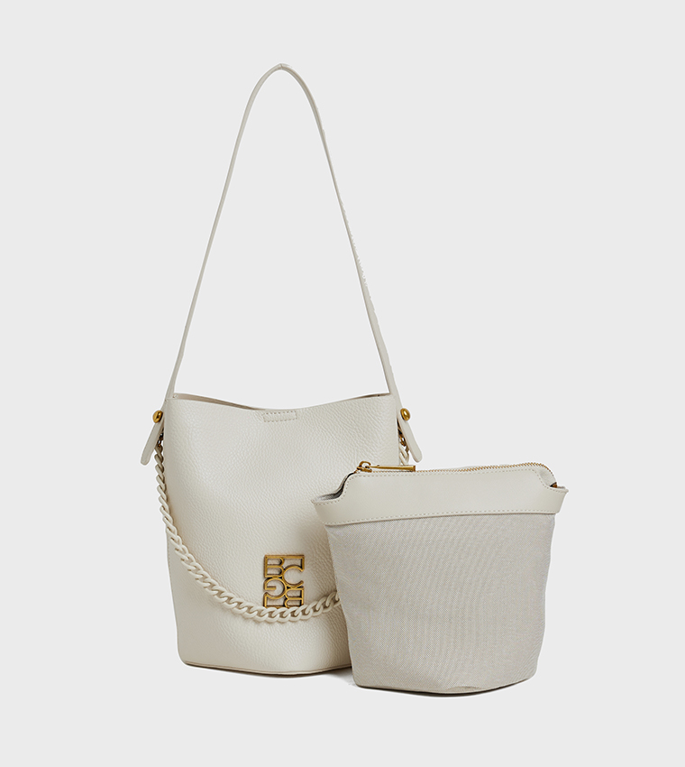 Logo Detail Bucket Bag