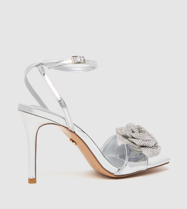 D-DUA Embellished Stiletto Heel Sandals