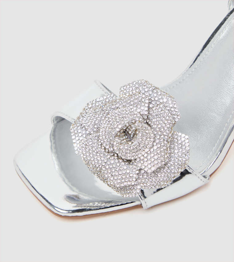 D-DUA Embellished Stiletto Heel Sandals