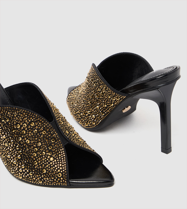 D-ARIANA Embellished Stiletto Heel Sandals