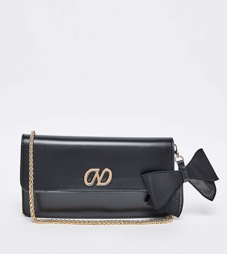 TRYST Bow Detail Clutch Bag