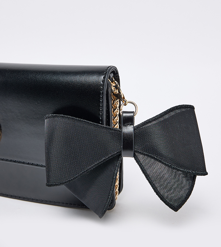 TRYST Bow Detail Clutch Bag