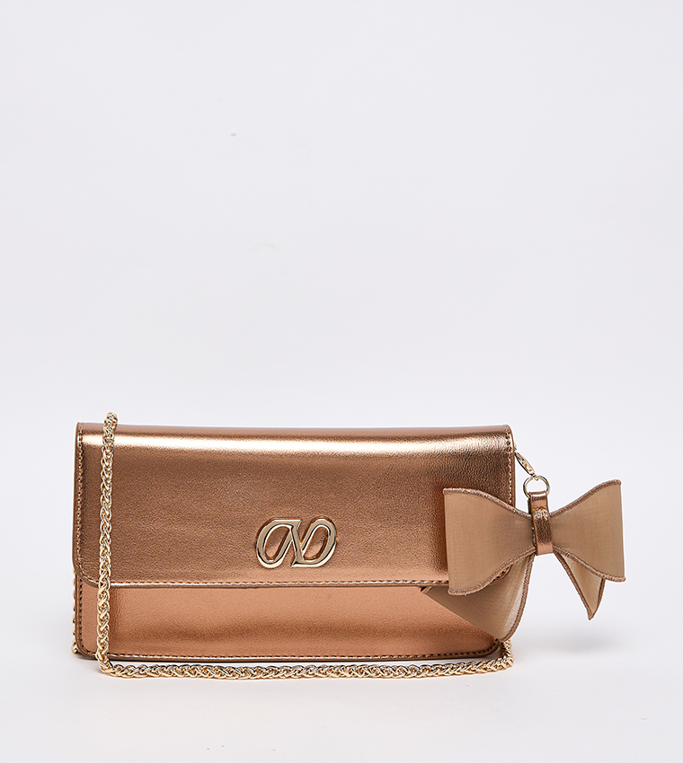 TRYST Bow Detail Clutch Bag