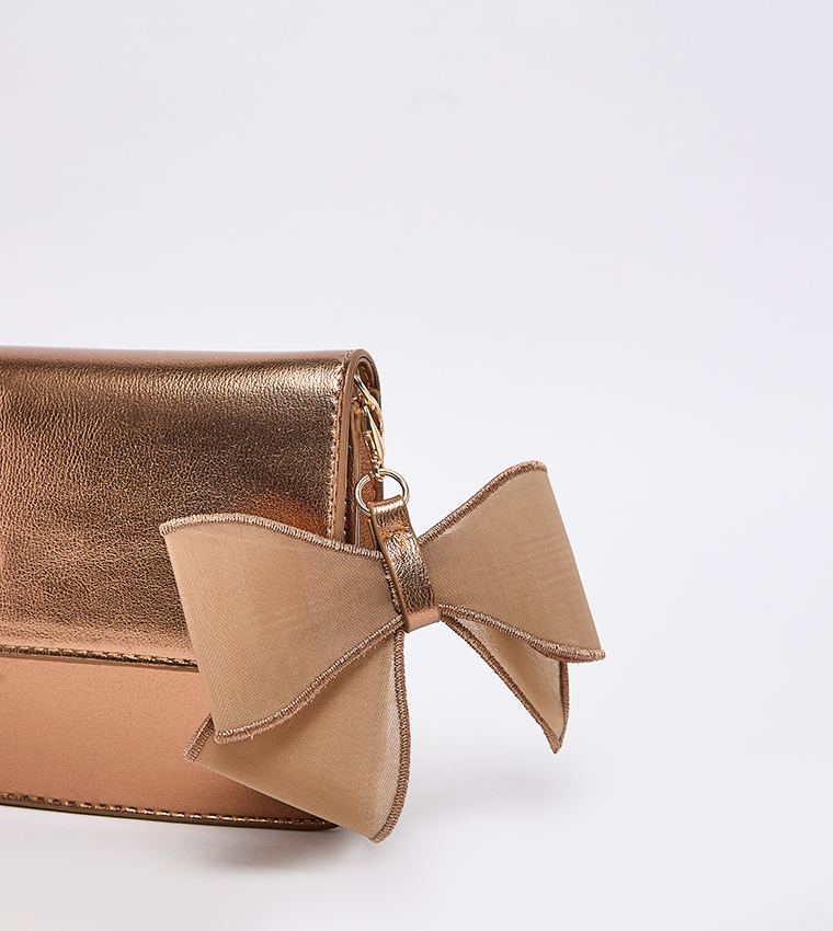 TRYST Bow Detail Clutch Bag