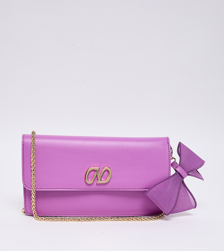 TRYST Bow Detail Clutch Bag
