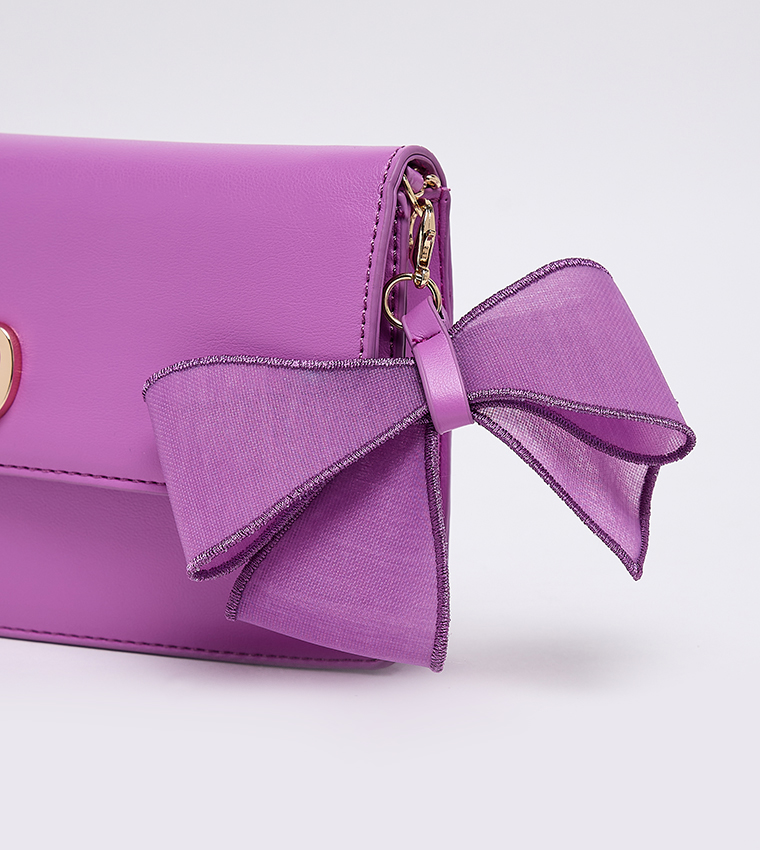 TRYST Bow Detail Clutch Bag