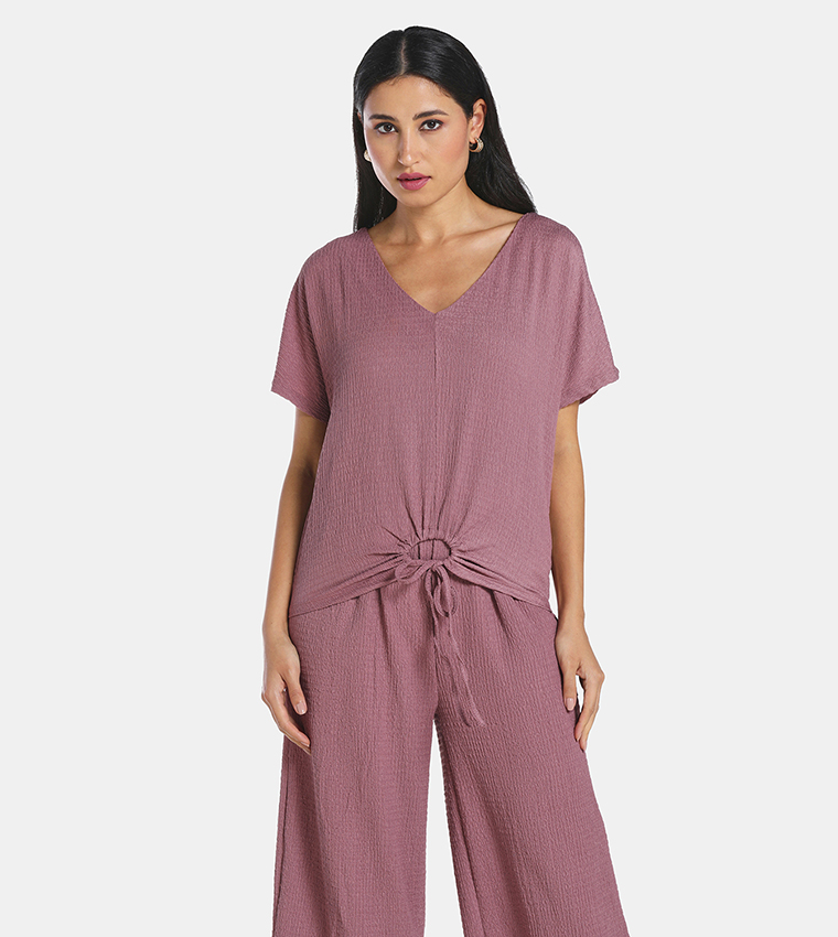Chryalis Mint Tie-up Top