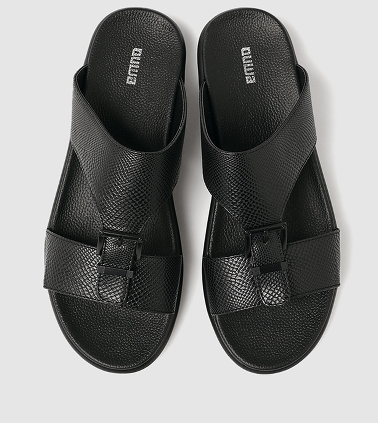 Buy HIS & HERS Arabic Comfort Sandals In Black | 6thStreet UAE