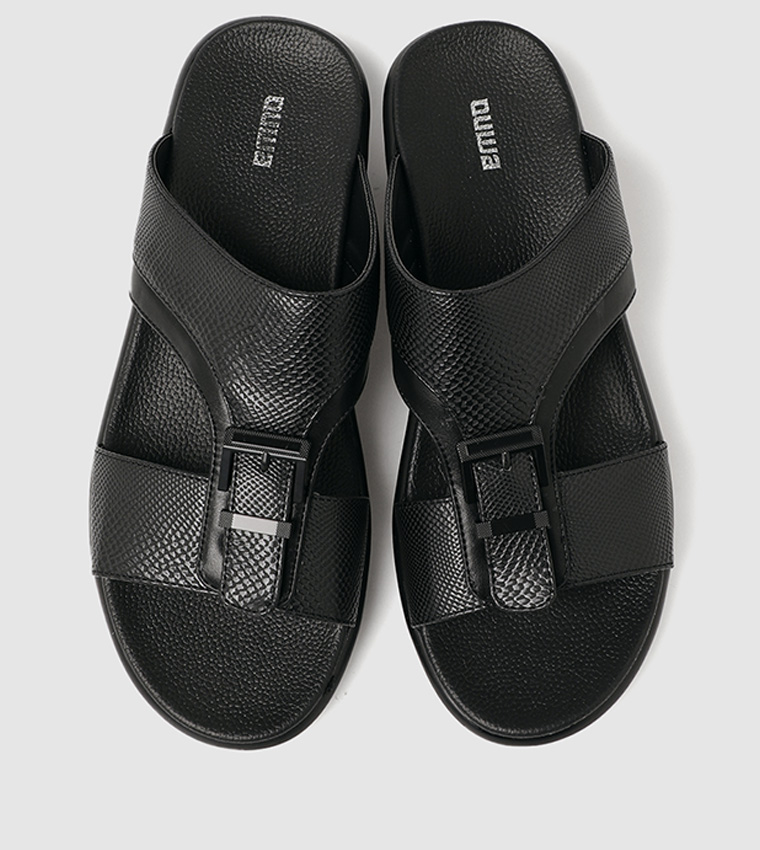 Buy HIS & HERS Arabic Comfort Sandals In Black | 6thStreet UAE