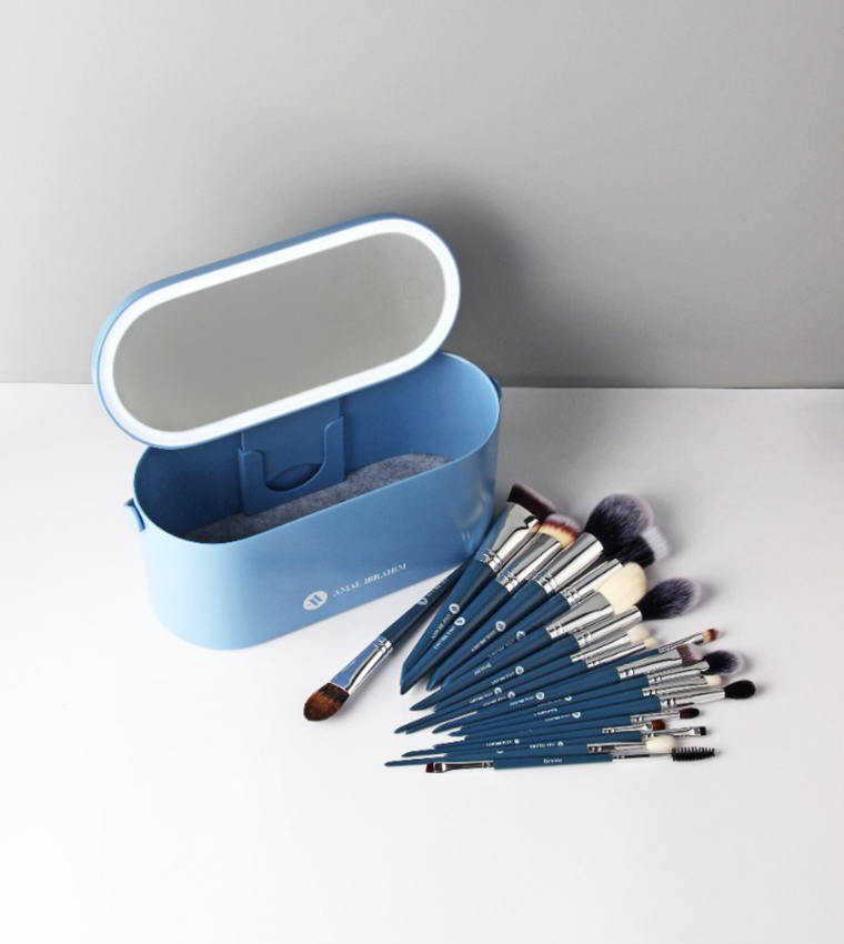 Portable Make Up Brush Set Box by Amal Ibrahim