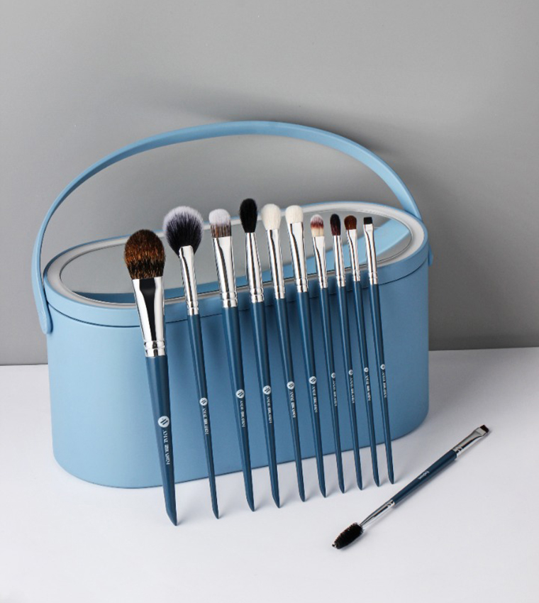 Portable Make Up Brush Set Box by Amal Ibrahim