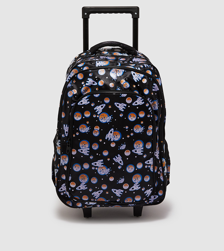 Kids Printed Trolley Backpack