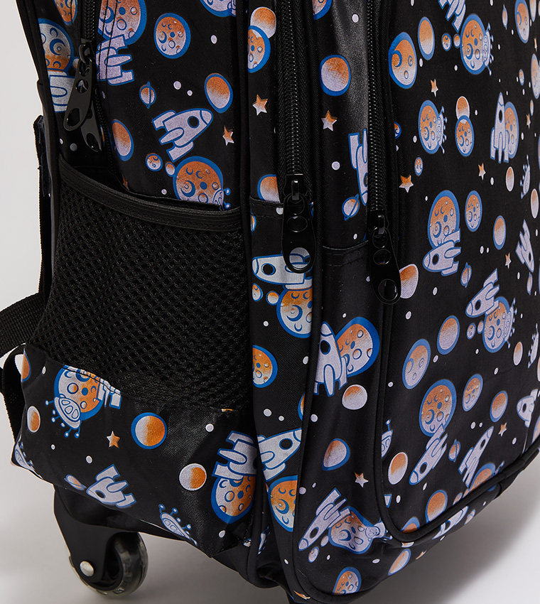 Kids Printed Trolley Backpack