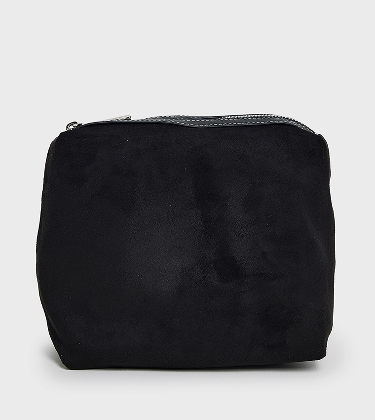 Textured Zip-Closure Tote Bag