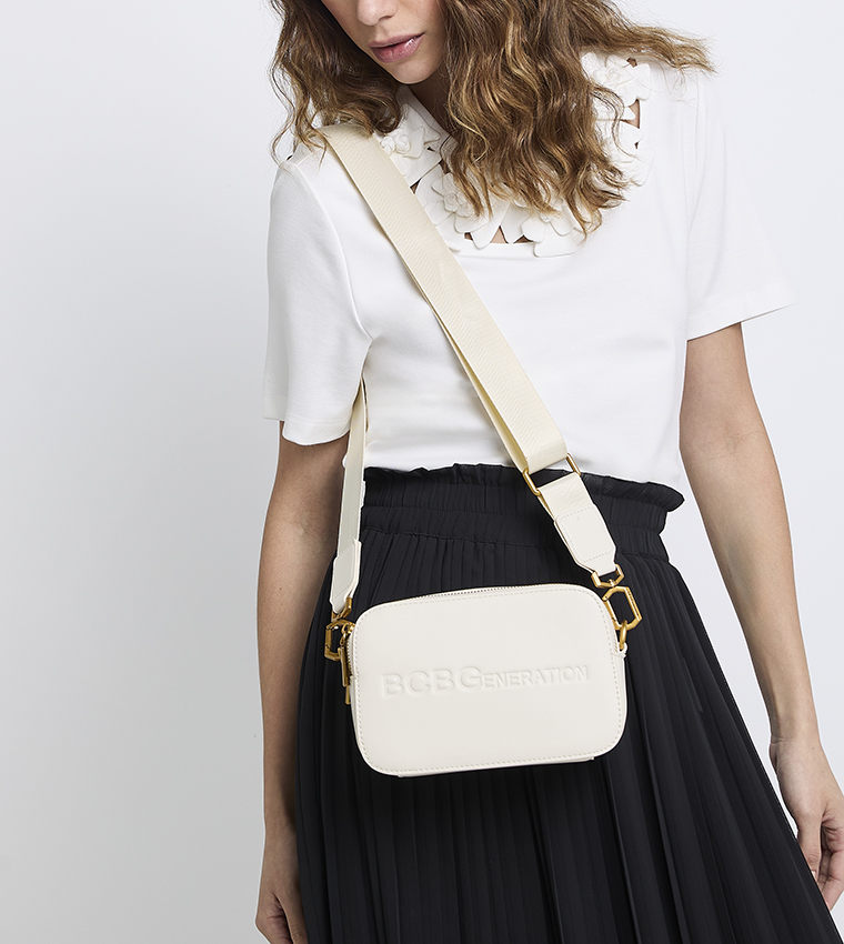 Logo Debossed Crossbody Bag