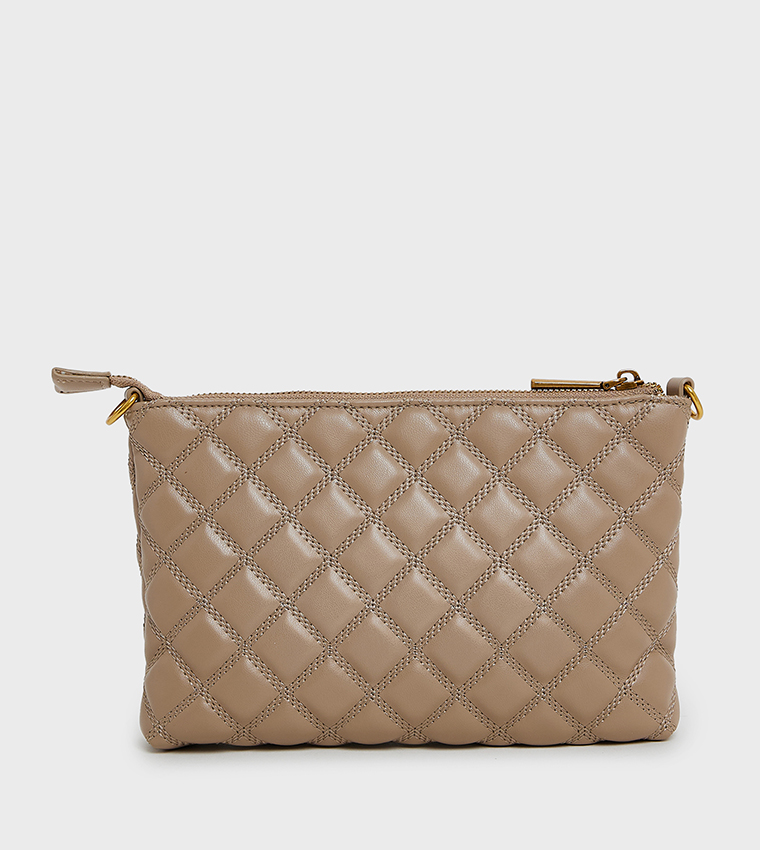 Quilted Zip-Closure Sling Bag