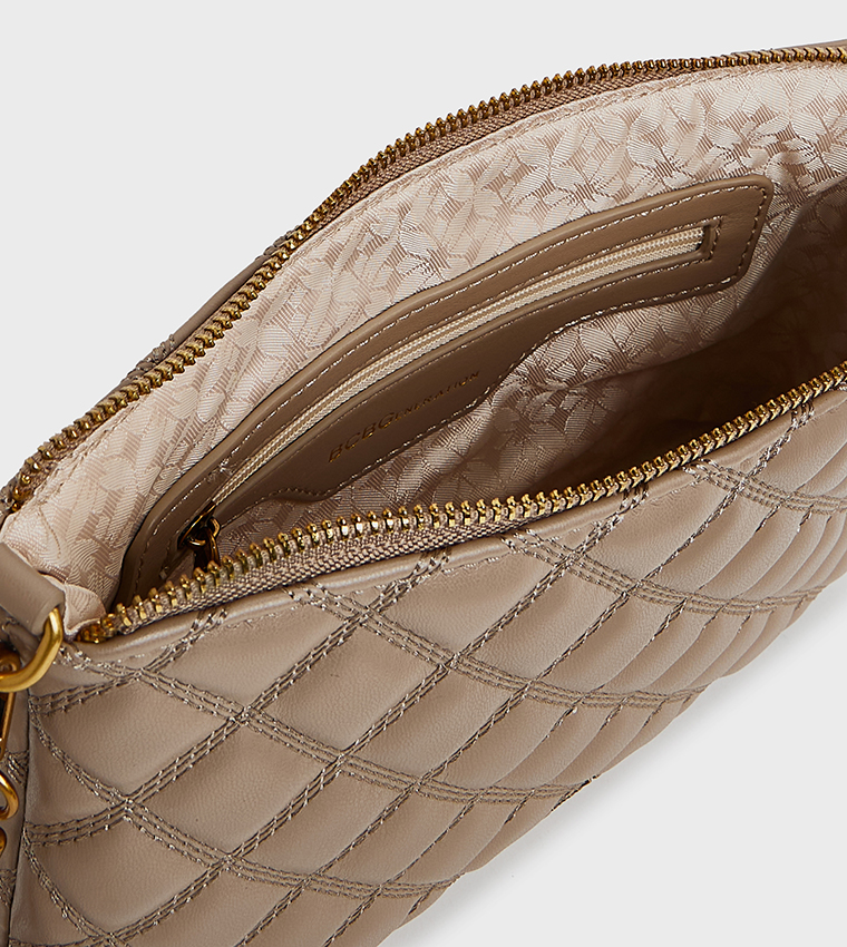 Quilted Zip-Closure Sling Bag