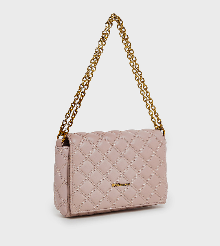 Quilted Flap Shoulder Bag