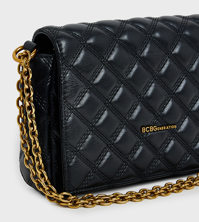 Quilted Flap Shoulder Bag