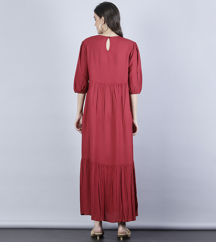 sachin and babi light blue dress Burgundy Maxi Dresses main image 0