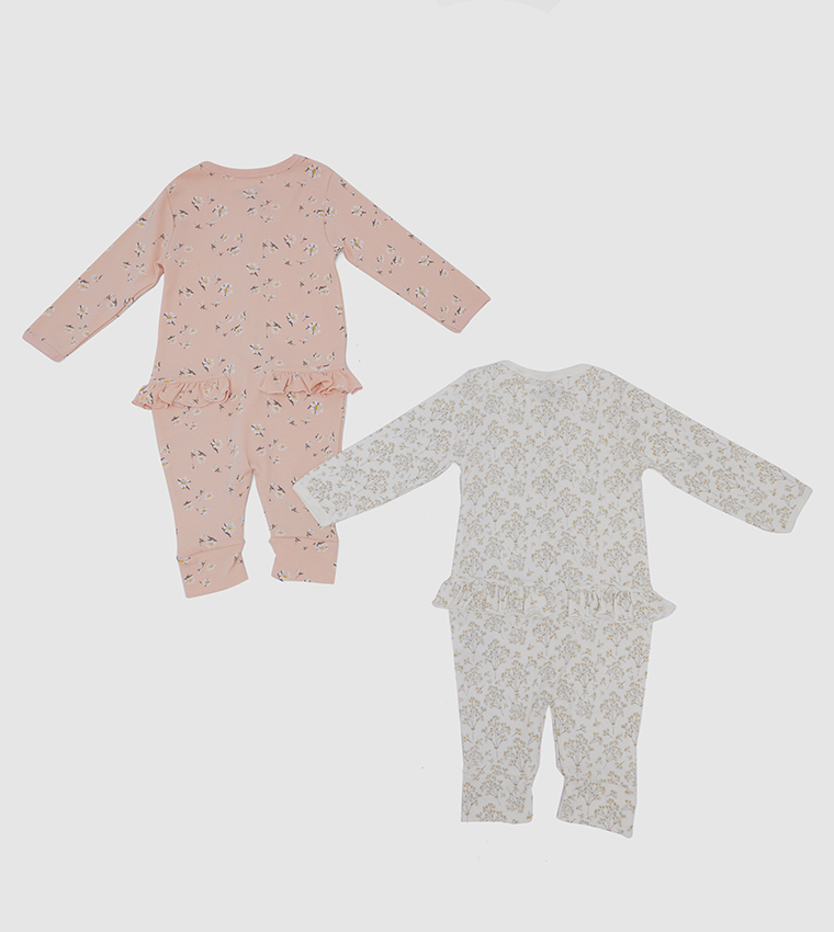 Pack of 2 Long Sleeve Sleep Suits