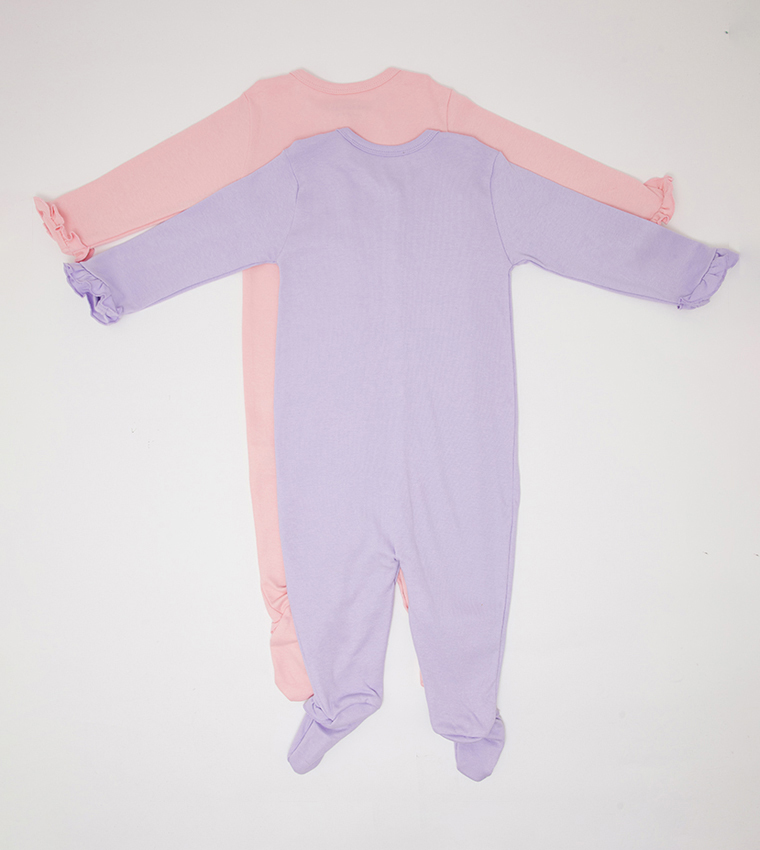 Plain pink hot sale sleepsuits