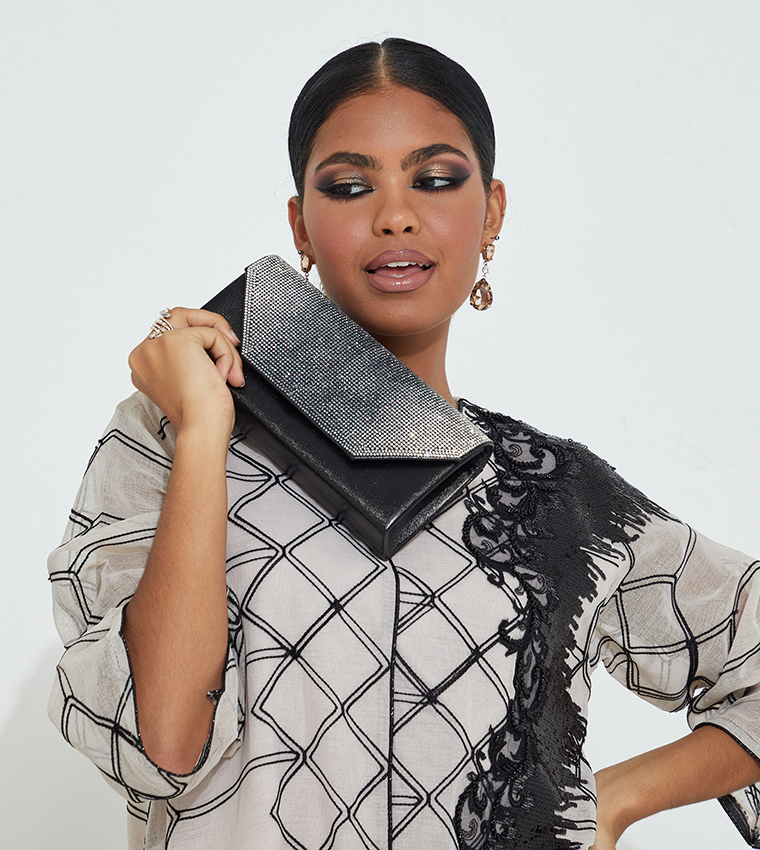 Embellished Sling Clutch