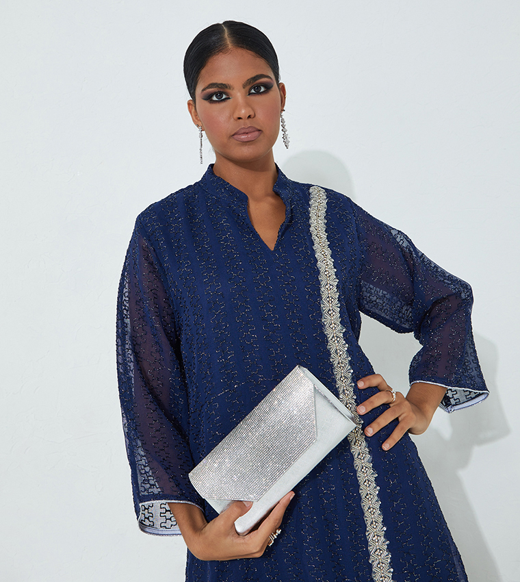 Embellished Sling Clutch