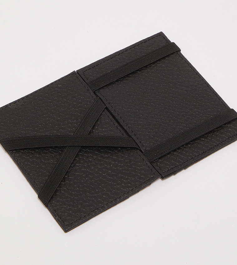Textured Genuine Leather Card Holder