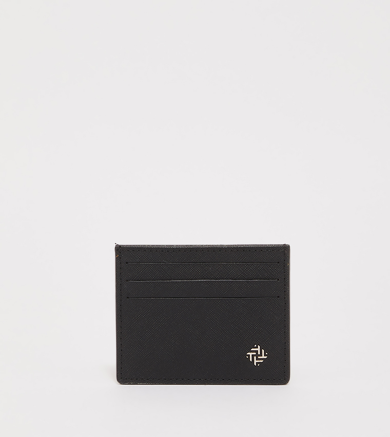 Textured Genuine Leather Card Holder