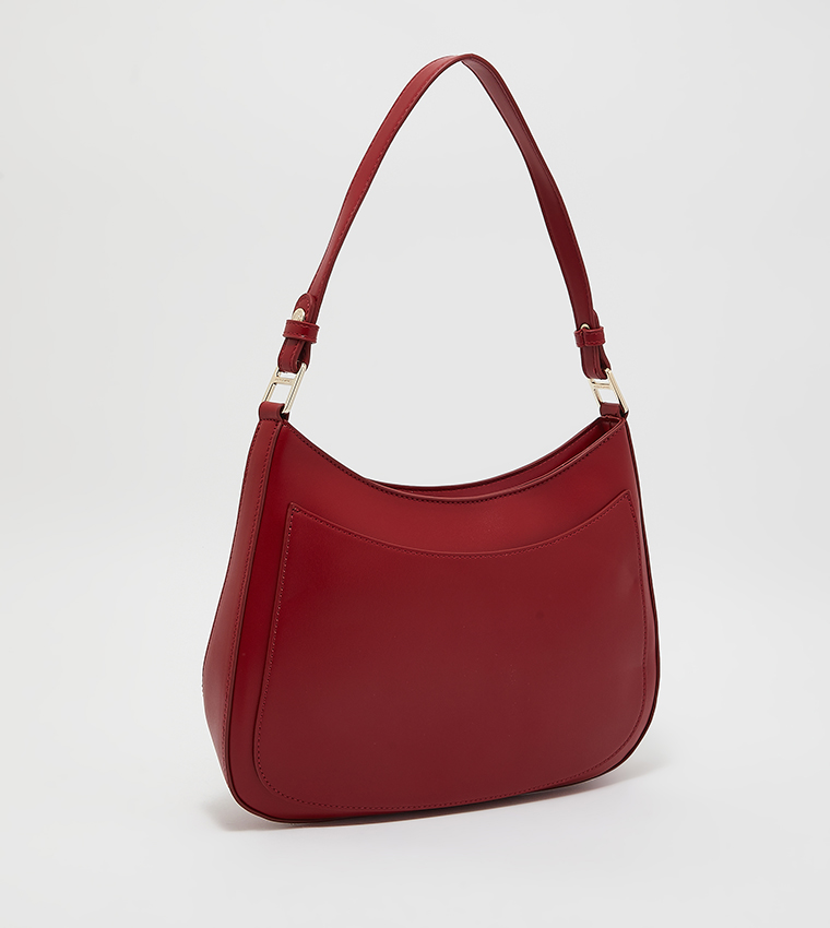 Maroon shoulder outlet bag