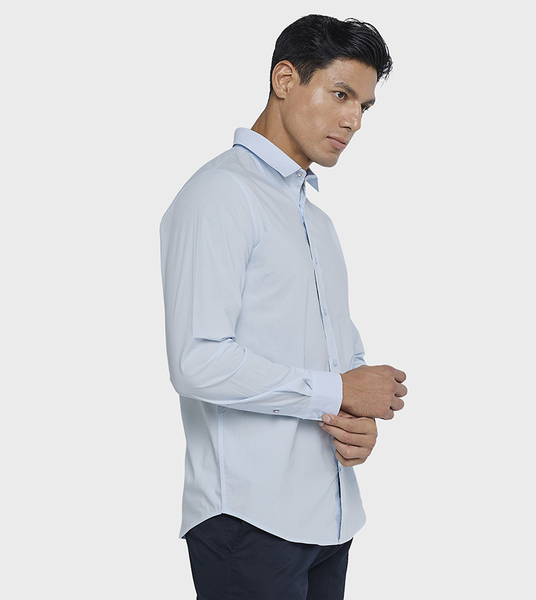Logo Embroidered Long Sleeves Shirt