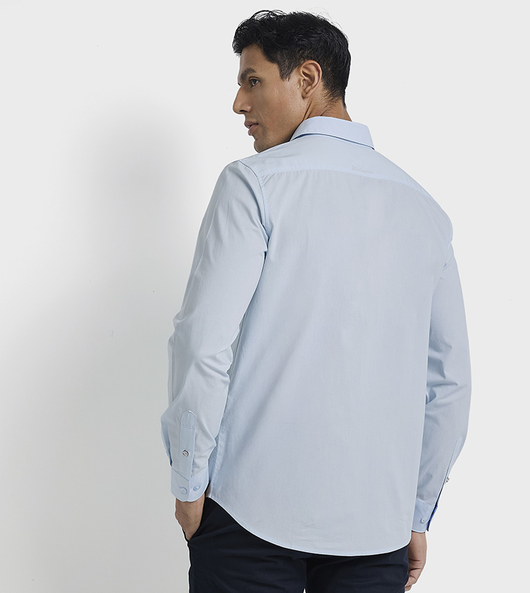 Logo Embroidered Long Sleeves Shirt