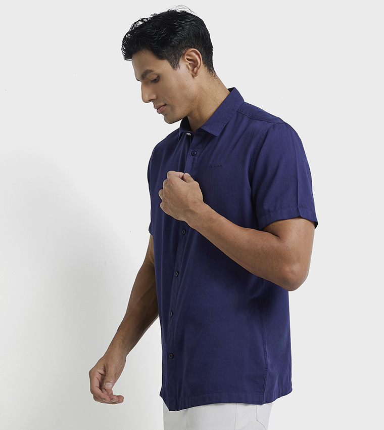 Logo Embroidered Short Sleeves Shirt