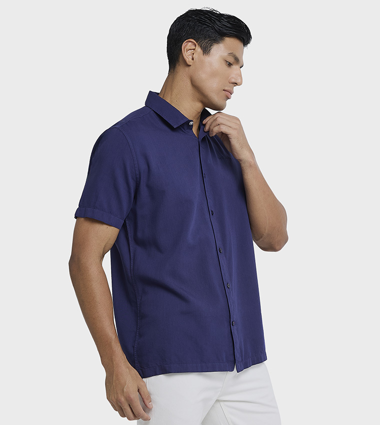 Logo Embroidered Short Sleeves Shirt