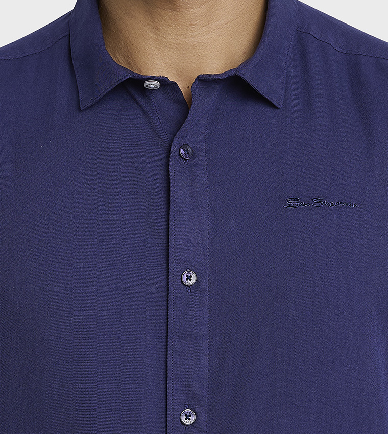 Logo Embroidered Short Sleeves Shirt