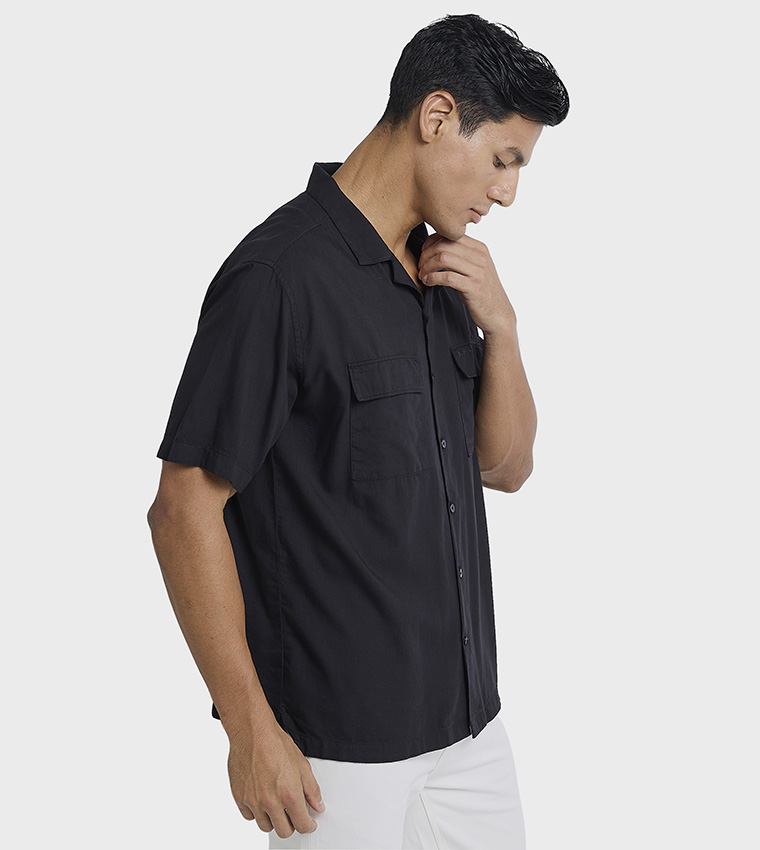 Logo Embroidered Short Sleeves Shirt