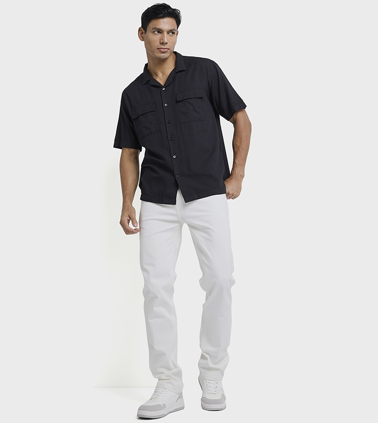 Logo Embroidered Short Sleeves Shirt