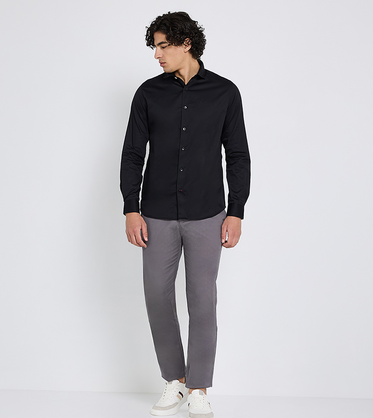 Solid Long Sleeves Shirt