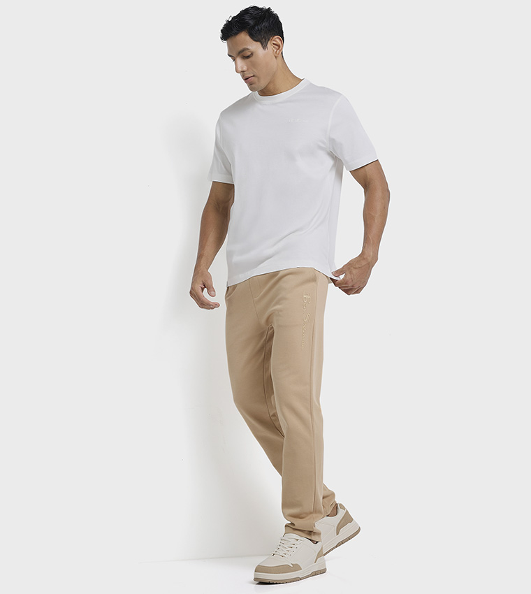 Knitted Elastic Waist Sweatpants