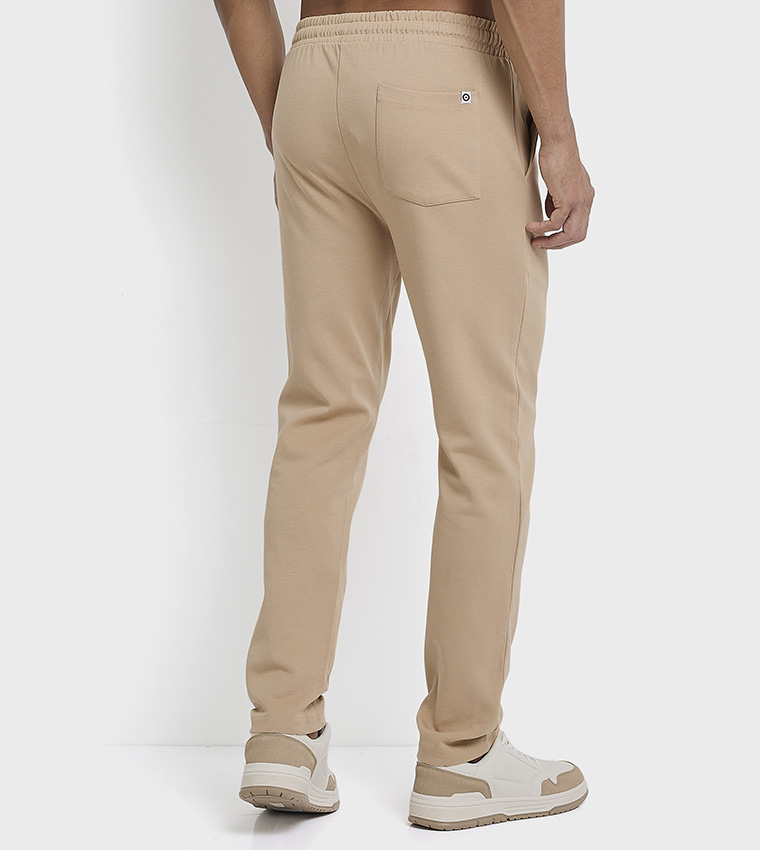 Knitted Elastic Waist Sweatpants