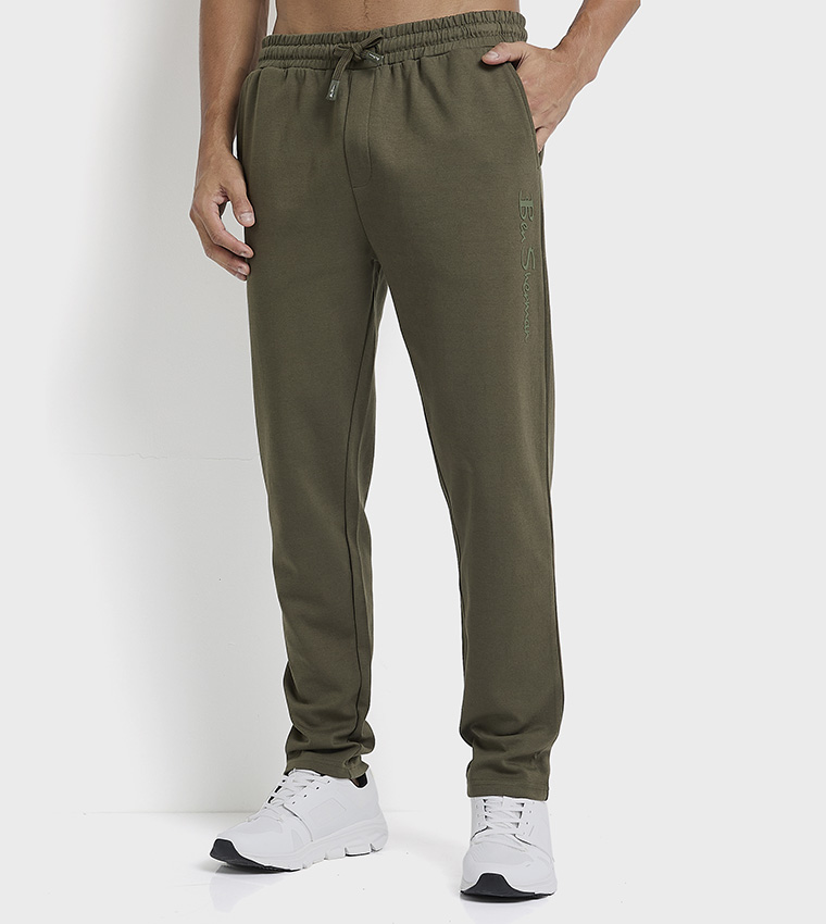 Knitted Elastic Waist Sweatpants