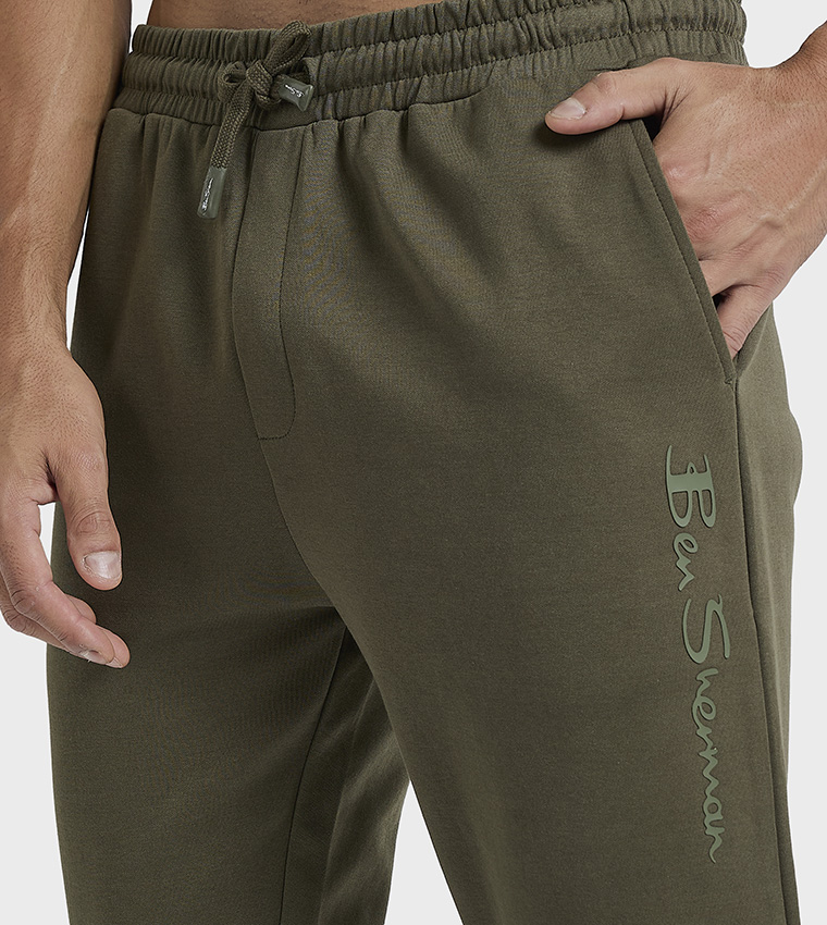 Knitted Elastic Waist Sweatpants