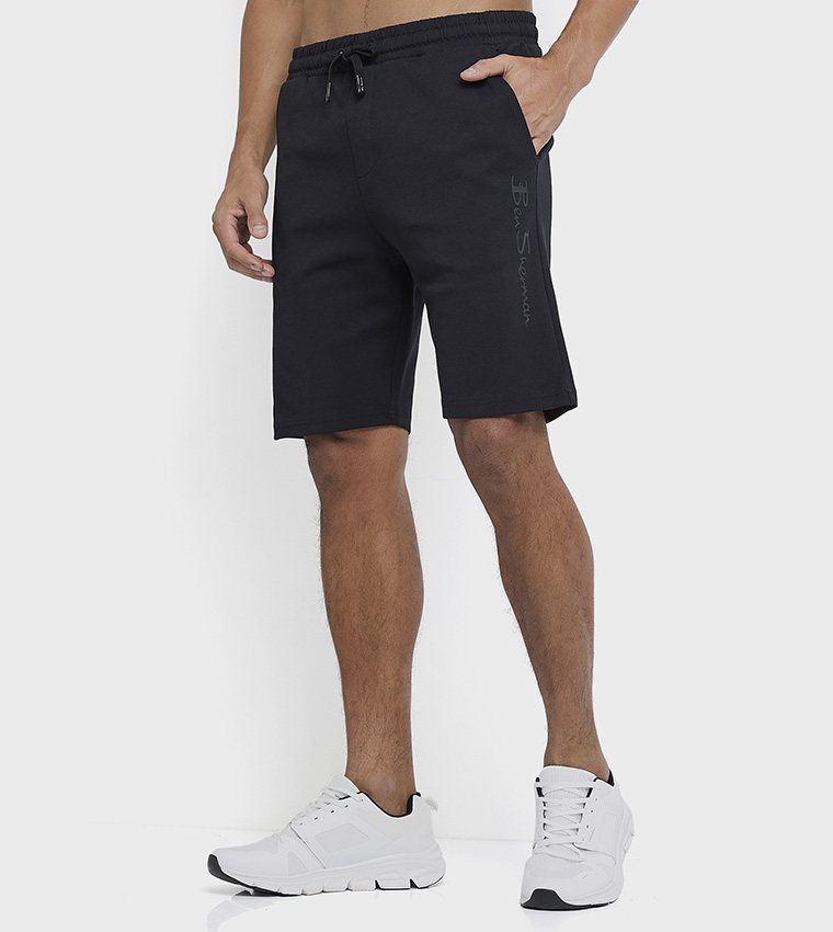 Knitted Elastic Waist Shorts