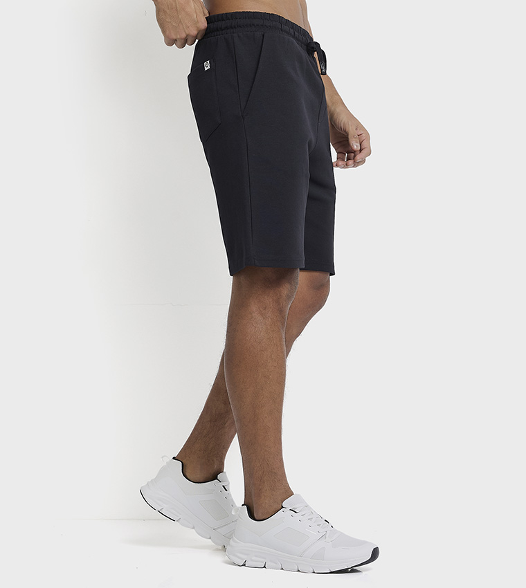 Knitted Elastic Waist Shorts